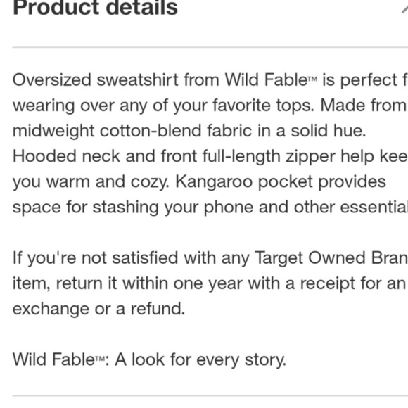 33. Wild Fable Target Zip-up Hoodie - Picture 10 of 13